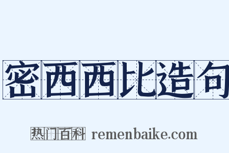 密西西比造句是什么意思的图片
